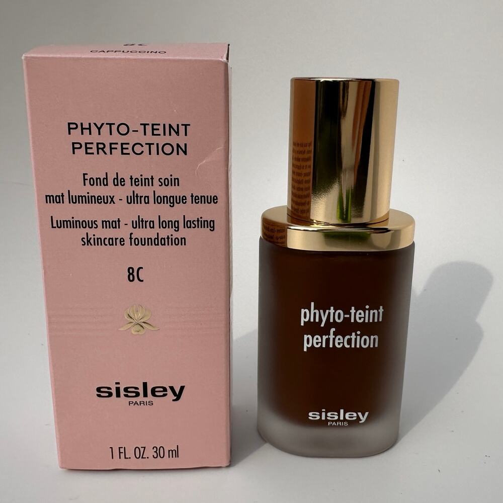 Sisley Paris 8C Cappuccino Phyto-Teint Perfection Foundation Luminous Long Wear